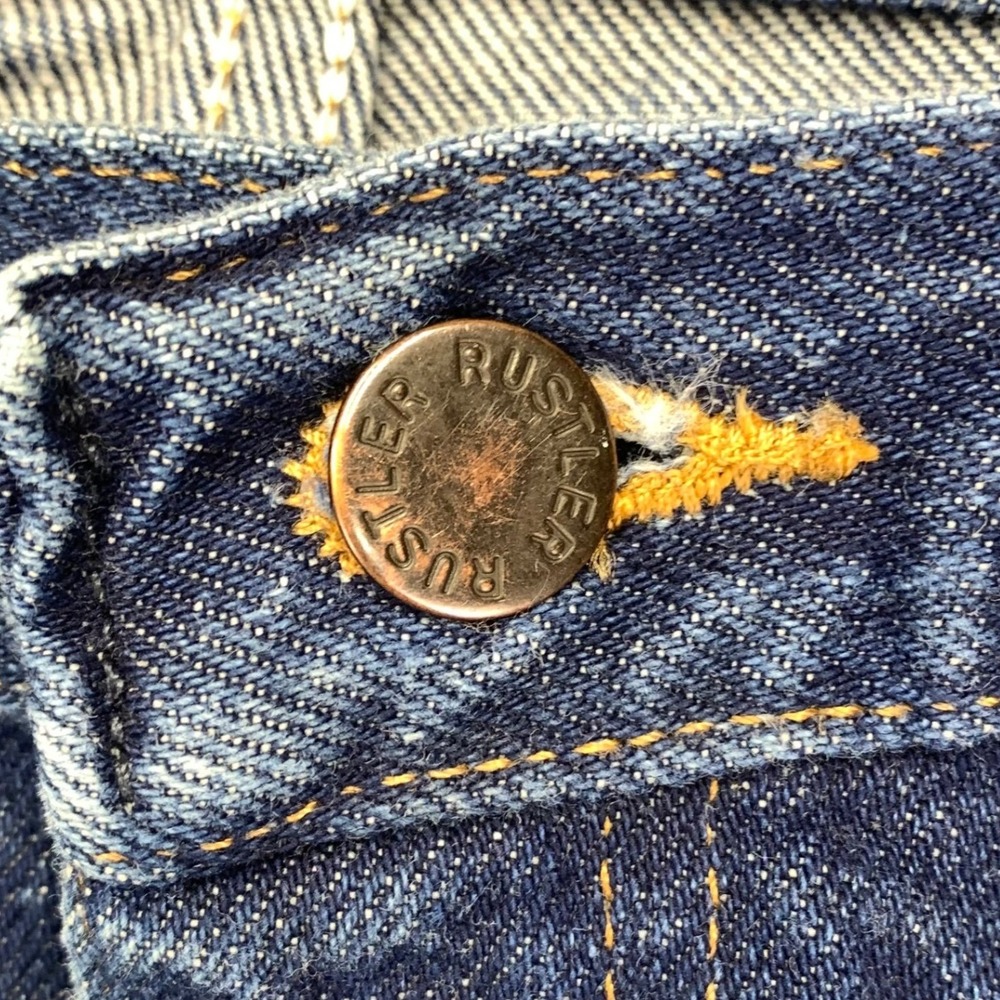 Rustler Jeans Mens 32x34 Boot Cut Faded Distressed Cowboy Retro Workwear Rodeo‎ - Picture 5 of 14